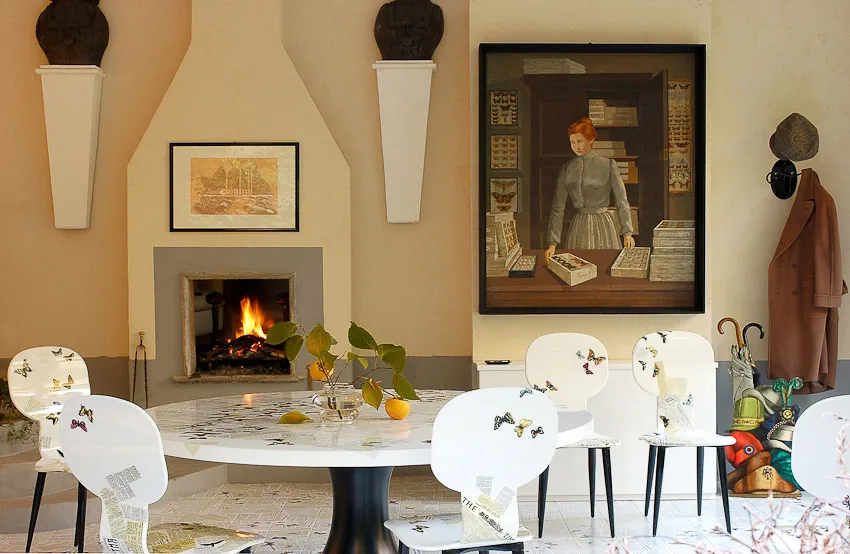 Interior design at Umaid Bhawan Palace showing elegant style